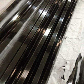 Black Titanium Stainless Steel Tubing 2mm / 4mm Thickness Rectangular Durable
