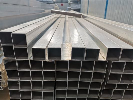 304 316 2B Finish Seamless 0.4mm Stainless Steel Square Pipe