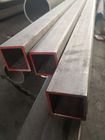 SUS304 Stainless Steel Rectangular Pipe , 304l HL Carbon Steel Square Pipe 0.6 0.8 1.2mm